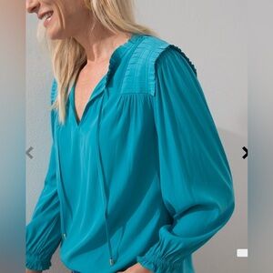 Chico’s Pleated Blouse